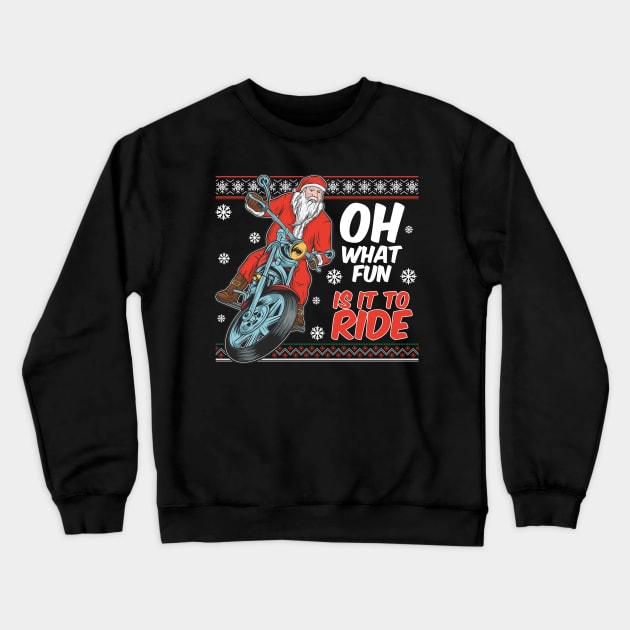 Festive Holiday Santa claus is coming to town Crewneck Sweatshirt by animericans